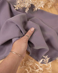 Grace - Pale Amethyst Crepe Stretch Fabric for Soft Dresses and Interior Accents, Heavy Twill Material for Draping, Tailoring, and Cushions