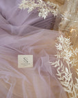 Spirit - 108" Pale Amethyst Premium Tulle Fabric by the Yard, Soft Two-Way Stretch Material for Special Events, Evening Wear, Decor