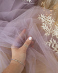 Spirit - 108" Pale Amethyst Premium Tulle Fabric by the Yard, Soft Two-Way Stretch Material for Special Events, Evening Wear, Decor