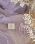 Spirit - 108" Pale Amethyst Premium Tulle Fabric by the Yard, Soft Two-Way Stretch Material for Special Events, Evening Wear, Decor