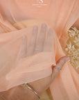 Mirage Power Mesh - Peachy Pink Color Soft Premium Material by the Yard, Ultra Fine Two-Way Stretch for Dance Wear, Lingerie, Bodysuits