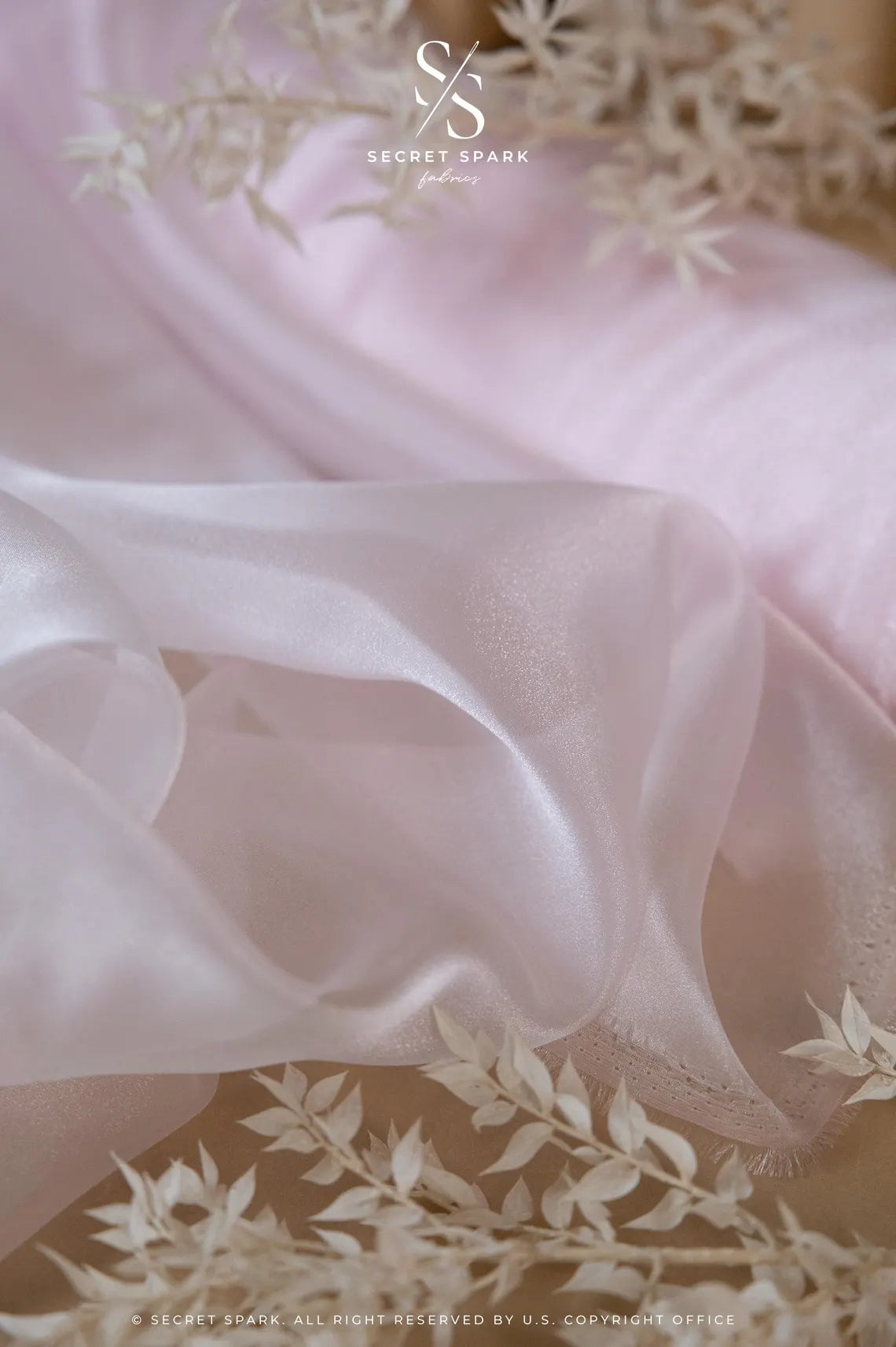 Shop Pearl Pink Crystal Organza
