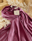 Rich - Plum Rose Stretch Velvet Fabric -- Premium 4-Way Soft Velour for Gowns, Crafts, Medieval Costumes and Decor