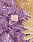 Glitz Sequin - Purple Lavender Color High-Quality Premium Material by the Yard, Round Shape 3mm Sequins for Stage Costumes, Event Decor, Dresses
