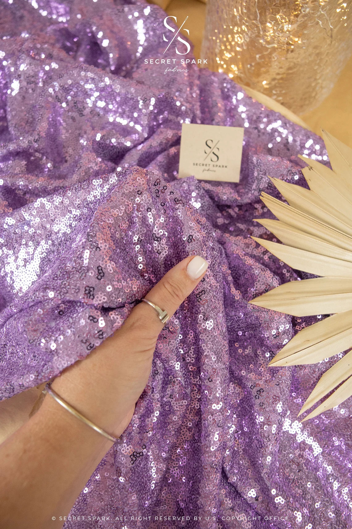 Glitz Sequin - Purple Lavender Color High-Quality Premium Material by the Yard, Round Shape 3mm Sequins for Stage Costumes, Event Decor, Dresses Glitz Sequin - Purple Lavender Color High-Quality Premium Material by the Yard, Round Shape 3mm Sequins for Stage Costumes, Event Decor, Dresses