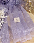 Illuminate Glitter Tulle - Purple Lavender Color Quality Premium Fabric by the Yard, Shimmering Mesh for Events, Party Decor, Costumes
