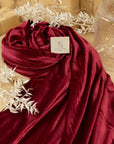 Rich - Red Berry Stretch Velvet Fabric by the Yard - Premium 4-Way Soft Velour for Antique Dresses, Medieval Costumes & Decor