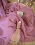 Aura Chiffon - Rose Color Premium Material by the Yard, Matte Quality with Good Drape, for Dresses, Lingerie, Decor, 59" wide