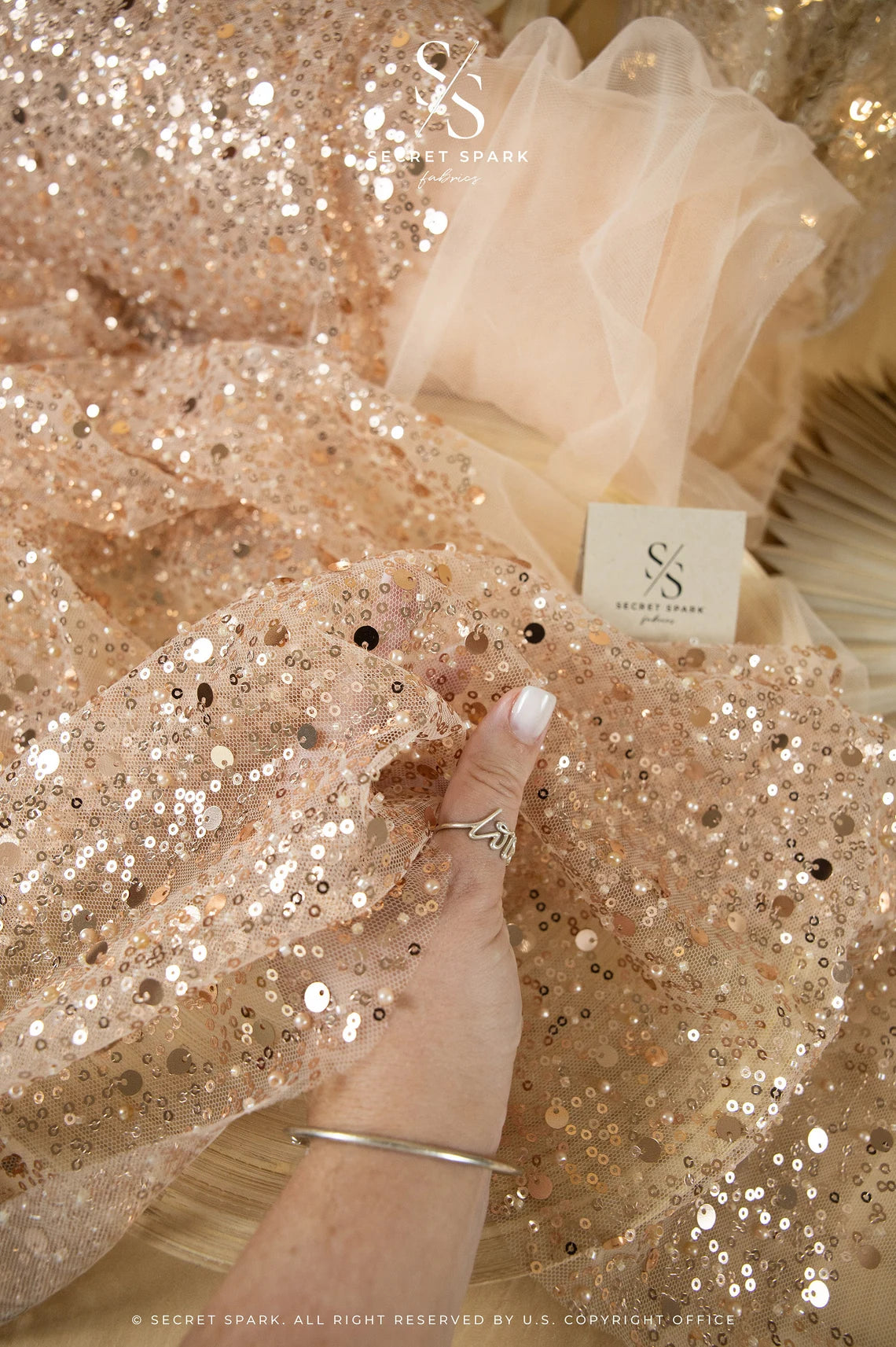 Gold Beaded Fabric | Heavy Beads | for Prom & Evening Wear Secret Spark Fabrics Gold Beaded Fabric | Heavy Beads | for Prom & Evening Wear Secret Spark Fabrics