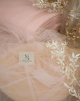 Spirit - 108" Rose Shadow Premium Tulle Fabric by the Yard, Soft Two-Way Stretch Material for Special Events, Baby Shower, Backdrops