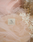 Spirit - 108" Rose Shadow Premium Tulle Fabric by the Yard, Soft Two-Way Stretch Material for Special Events, Baby Shower, Backdrops