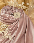 Rich - Rose Wood Stretch Velvet Fabric by the Yard - Premium 4-Way Soft Velour for Gowns, Upholstery, Medieval Costumes & Decor