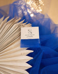 Clouds Tulle 59" - Royal Blue Color Premium Quality Fabric by the Yard, Soft Matte Tulle Mesh, for Evening Gowns and Regal Events