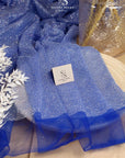 Illuminate Glitter Tulle - Royal Blue Color High Quality Sparkle Fabric by the Yard, Shimmering Mesh for Evening Gowns, Stage Decor, 150cm wide