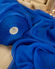 Serenity - Royal Blue Matte Organza 118", Premium Quality Material by the Yard for Stage Design, Event Decor