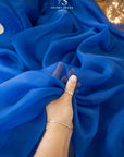 Serenity - Royal Blue Matte Organza 118", Premium Quality Material by the Yard for Stage Design, Event Decor