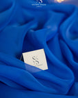 Serenity - Royal Blue Matte Organza 118", Premium Quality Material by the Yard for Stage Design, Event Decor