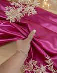 Amore - Royal Fuchsia Dense Satin Fabric, Non-Stretch Shiny Material by the Yard for Evening Gowns, Prom Dresses, Upholstery, Decor