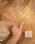 Clouds Tulle 59" - Rustic Cedar Color Premium Quality Fabric by the Yard, Soft Matte Tulle Mesh, for Autumn Events and Natural Decor
