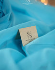 Serenity - Sky Blue Matte Organza 118"-120", Quality Airy Material by the Yard for Wedding Decor, Evening Dresses