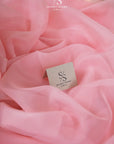 Serenity - Soft Coral Pink Matte Organza 118", Premium Quality Material by the Yard for Dresses, Baby Shower