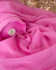 Serenity - Soft Fuchsia Matte Organza 118", Premium Quality Material by the Yard for Events, Party Dresses