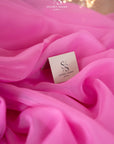Serenity - Soft Fuchsia Matte Organza 118", Premium Quality Material by the Yard for Events, Party Dresses