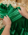 Rich - Spring Green Stretch Velvet Fabric - Light Fresh 4-Way Velour for Capes, Festival Wear, Fay Costumes, Baby Decor & Crafts