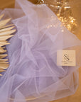 Clouds Tulle 59" - Sweet Lavender Color Premium Quality Material by the Yard, Matte Soft Italy Tulle Mesh Fabric for Baby Shower & Events, 150 cm