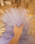 Clouds Tulle 59" - Sweet Lavender Color Premium Quality Material by the Yard, Matte Soft Italy Tulle Mesh Fabric for Baby Shower & Events, 150 cm