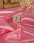 Amore - Sweetheart Pink Satin Fabric, Glossy Non-Stretch Satin for Bridesmaid and Girls Dresses, Quinceañeras, Table Linens, DIY Projects