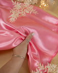 Amore - Sweetheart Pink Satin Fabric, Glossy Non-Stretch Satin for Bridesmaid and Girls Dresses, Quinceañeras, Table Linens, DIY Projects