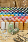 86 Colors All Purpose Sewing Thread 6000 yards, 40/2 120G Serger Spun Thread, Overlock 100% Polyester Machine & Hand Sewing Thread Cone