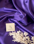 Iconic Silky Satin - Ultra Violet Color High Quality Fabric, 1 Way Stretch Satin for Gowns and Lingerie, Crafts, Dresses, Ties