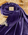 Rich - Ultra Violet Stretch Velvet Fabric - Premium 4-Way Velour with Bold Color for Gowns, Stage Costumes & Decor