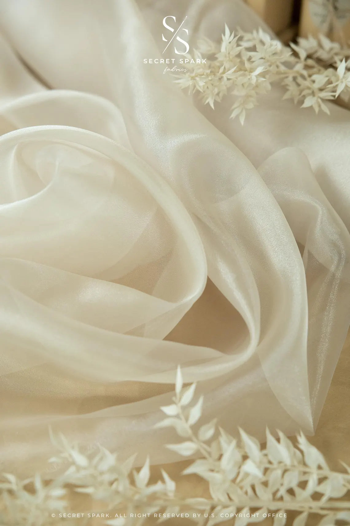 Glimmer Crystal Organza