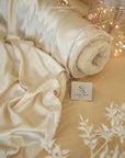 Iconic Silky Satin - Vanilla Color Quality 1 Way Stretch Fabric for Wedding, Slip Dresses, Blouses, Decor, Evening Wear