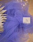 Clouds Tulle 59" - Violet Color Premium Quality Material by the Yard, Matte Soft Italy Tulle Mesh Fabric for Prom Gowns & Events, 150 cm