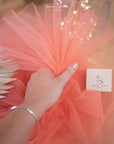Clouds Tulle 59" - Watermelon Color Premium Quality Material by the Yard, Matte Soft Italy Tulle Mesh Fabric for Party Decor & Summer Events, 150 cm