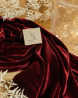 Rich - Wine Stretch Velvet Fabric - Soft 4-Way Velour with Deep Color and Smooth Finish for Gowns, Medieval Costumes & Decor