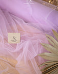 Clouds Tulle 59" - Wisteria Color Premium Quality Material by the Yard, Matte Soft Italy Tulle Mesh Fabric for Spring Events & Celebrations, 150 cm