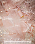 Crystalia - Champagne Beaded Tulle Lace for Bridal Dresses, Floral Sequin Mesh for Wedding Gowns, Elegant Embroidered Fabric by the Yard
