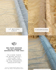 Stardust - Royal Blue Ombre Crystal Tulle with Gradient Sparkle and Rhinestones on Mesh Luxury Bridal Fabric by the Yard