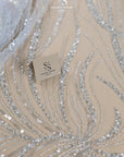 Gleamline - Powder Blue Sequin Lace - Photo 3