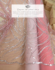 Gleamline - Coral Essence Sequin Lace - Photo 3