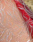 Gleamline - Red Sequin Lace - Photo 4