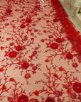 Blossom Dream - Red 3D Floral Lace - Photo 2