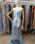 Blossom Dream - Baby Blue 3D Floral Lace - Photo 3