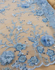 Blossom Dream - Baby Blue 3D Floral Lace - Photo 1