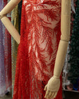 Underwater Forest - Red Beaded Fern Lace - Photo 3